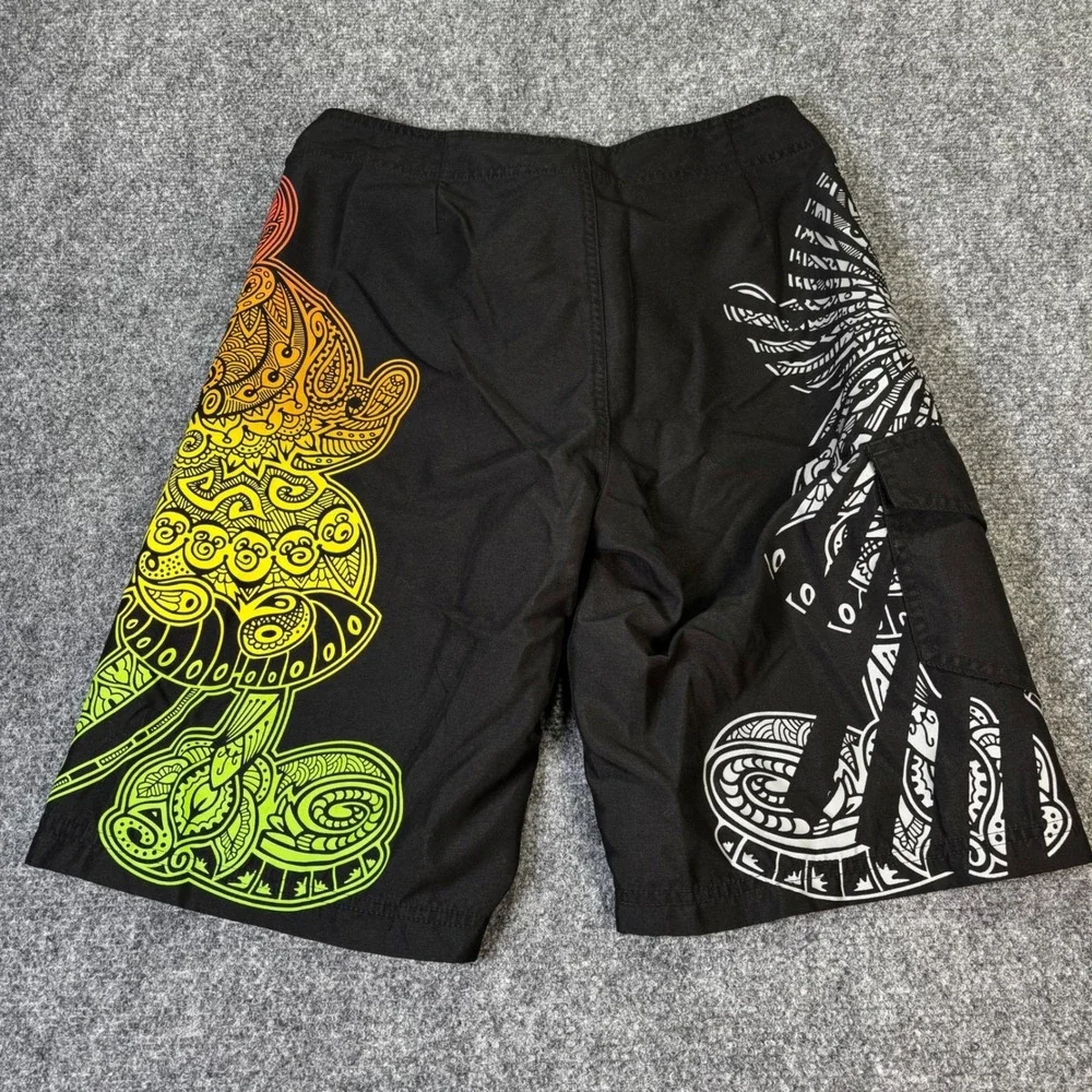 Disney Disneyland Walt‎ Disney World Mickey Mouse Black Board Shorts Men Size 28